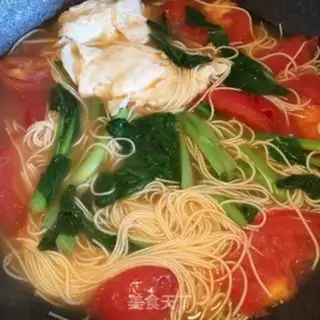 Make Tomato-covered egg noodles step 6