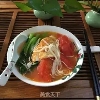 Make Tomato-covered egg noodles step 7