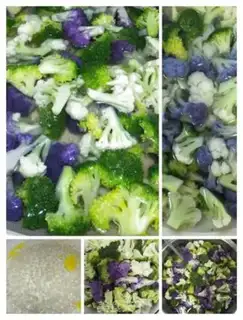 Make Three flowers step 2