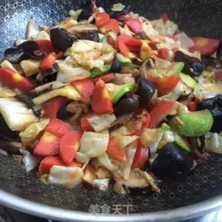 Make ♪ Little Moe-Ear fried the vegetables ♪ step 6