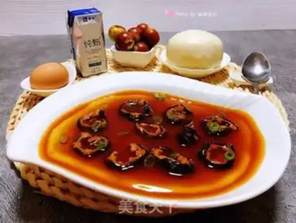 Make Sea cucumber steamed eggs step 14