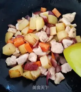 Make Chicken curry potatoes step 4