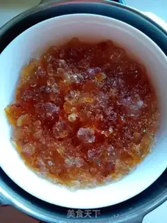 Make Peach glue milk step 1