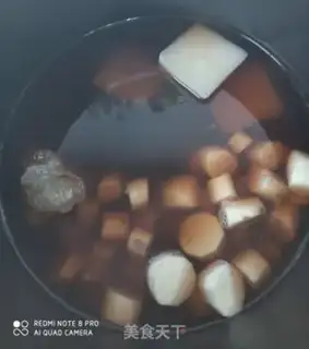 Make Red Bean Mountain medicine soup step 3