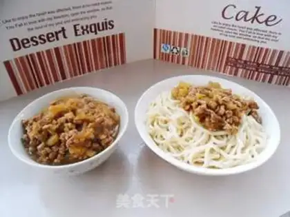 Make The meat crumbs for noodles step 11