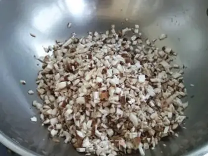 Make Cream eggs and mushrooms step 4
