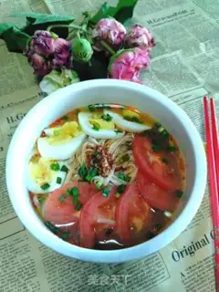 Make Egg and tomato noodles step 7
