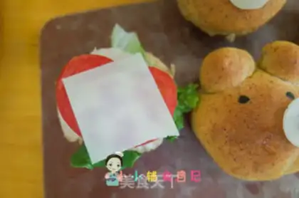 Make Bear Burger step 14