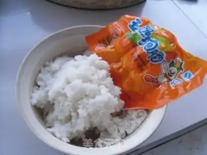 Make Corn sausage fried rice step 0
