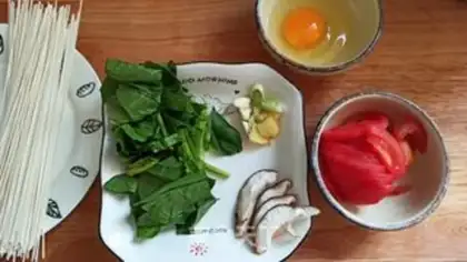 Make Ketchup and egg noodles step 0