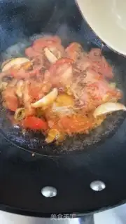 Make Ketchup and egg noodles step 6
