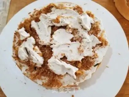 Make Chestnut cream pine cake step 8