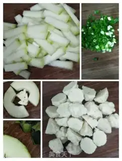 Make Pond melon fishball soup step 1