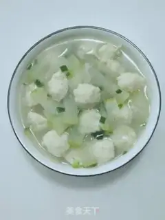 Make Pond melon fishball soup step 5