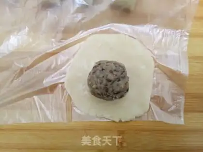 Make ♪ A pancake of green soybeans ♪ step 16