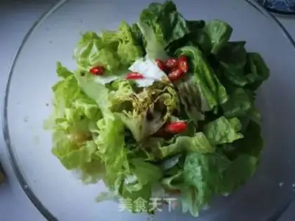 Make Lettuce with gold rolls step 5