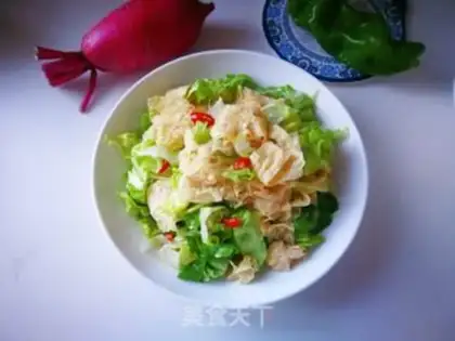 Make Lettuce with gold rolls step 7