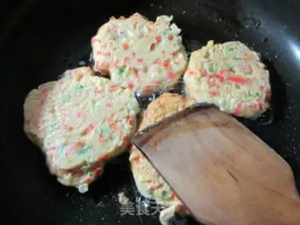 Make Duck egg pepper pancakes step 6