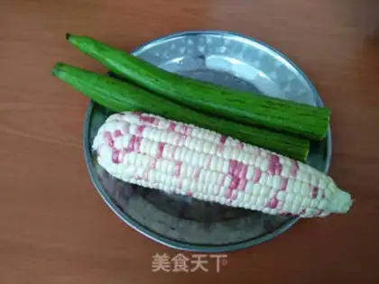 Make Mead of corn melon soup step 1