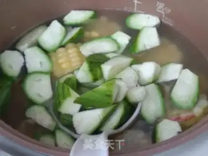 Make Mead of corn melon soup step 7