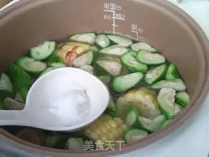 Make Mead of corn melon soup step 8