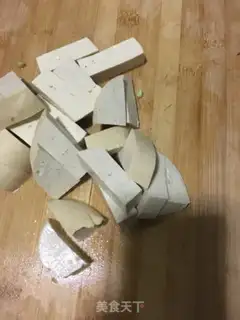 Make Shrimp tofu step 1