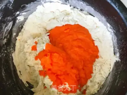 Make Carrot red bean bun step 3