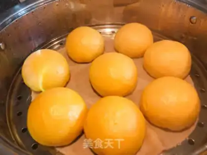 Make Carrot red bean bun step 11