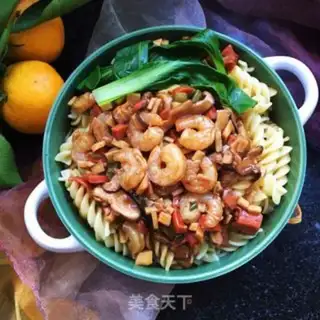Make Black pepper shrimp pasta step 7