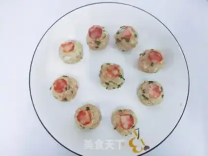Make Lian Yum rice meatballs step 3