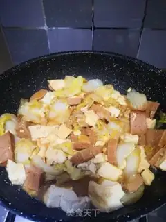 Make Bean curd with cabbage step 11