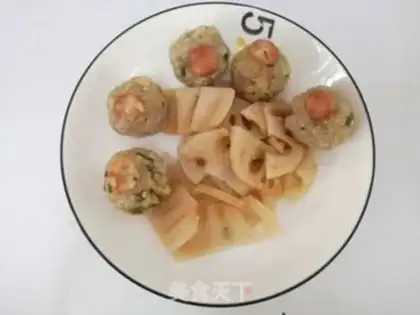 Make Lian Yum rice meatballs step 8
