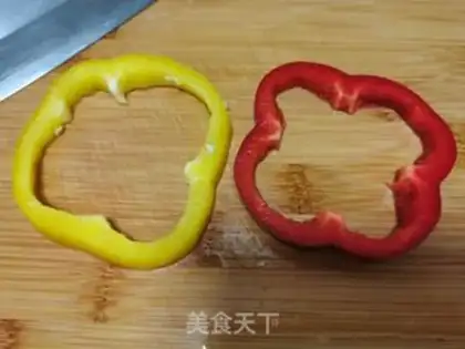 Make Lazy pepper and eggs step 1