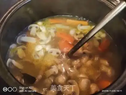 Make Carrot mushroom chicken soup step 10