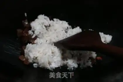 Make Weenie fried rice step 2