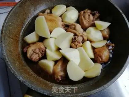 Make Potato chicken step 5