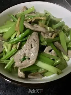 Make Celery fried liver step 12