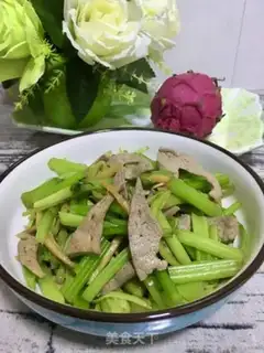 Make Celery fried liver step 13