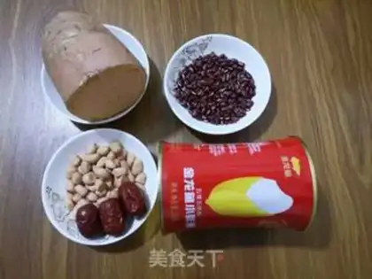 Make Potato peanut rice congee step 0