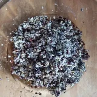 Make Black rice porridge step 1