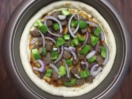 Make ♪ Fancy beef pizza ♪ step 8