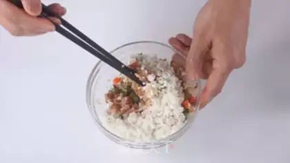 Make Rice eggs step 5