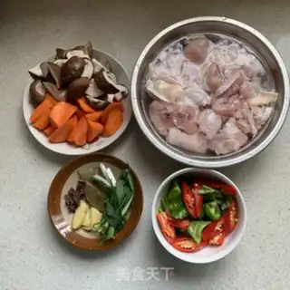 Make A chicken leg with mushrooms step 0