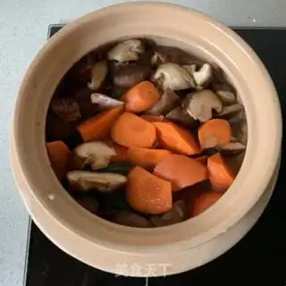 Make A chicken leg with mushrooms step 8