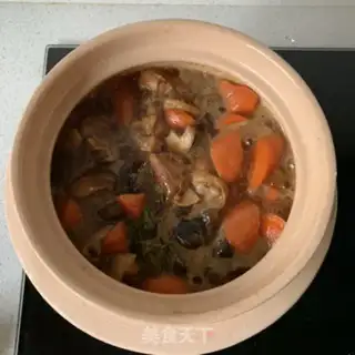 Make A chicken leg with mushrooms step 10