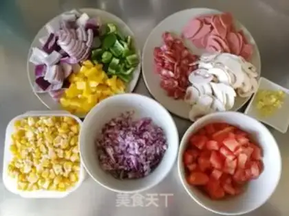 Make Cheese roll pizza step 2