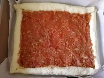 Make Cheese roll pizza step 7