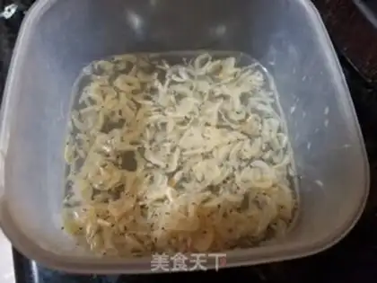 Make Onion fried watermelon step 3