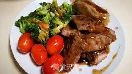 Make original steak and vegetable platter step 16