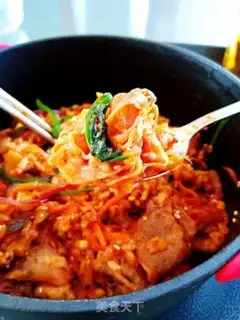 Make Korean iron pan beef gravy step 5